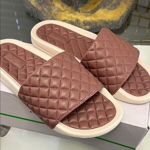Elegant Quilted Slide Slippers APL